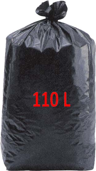 Sac-Poubelle 110 L - Qualité standard - Vente en grosse quantité